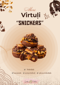 Mini virtuļi “Snickers” stilā