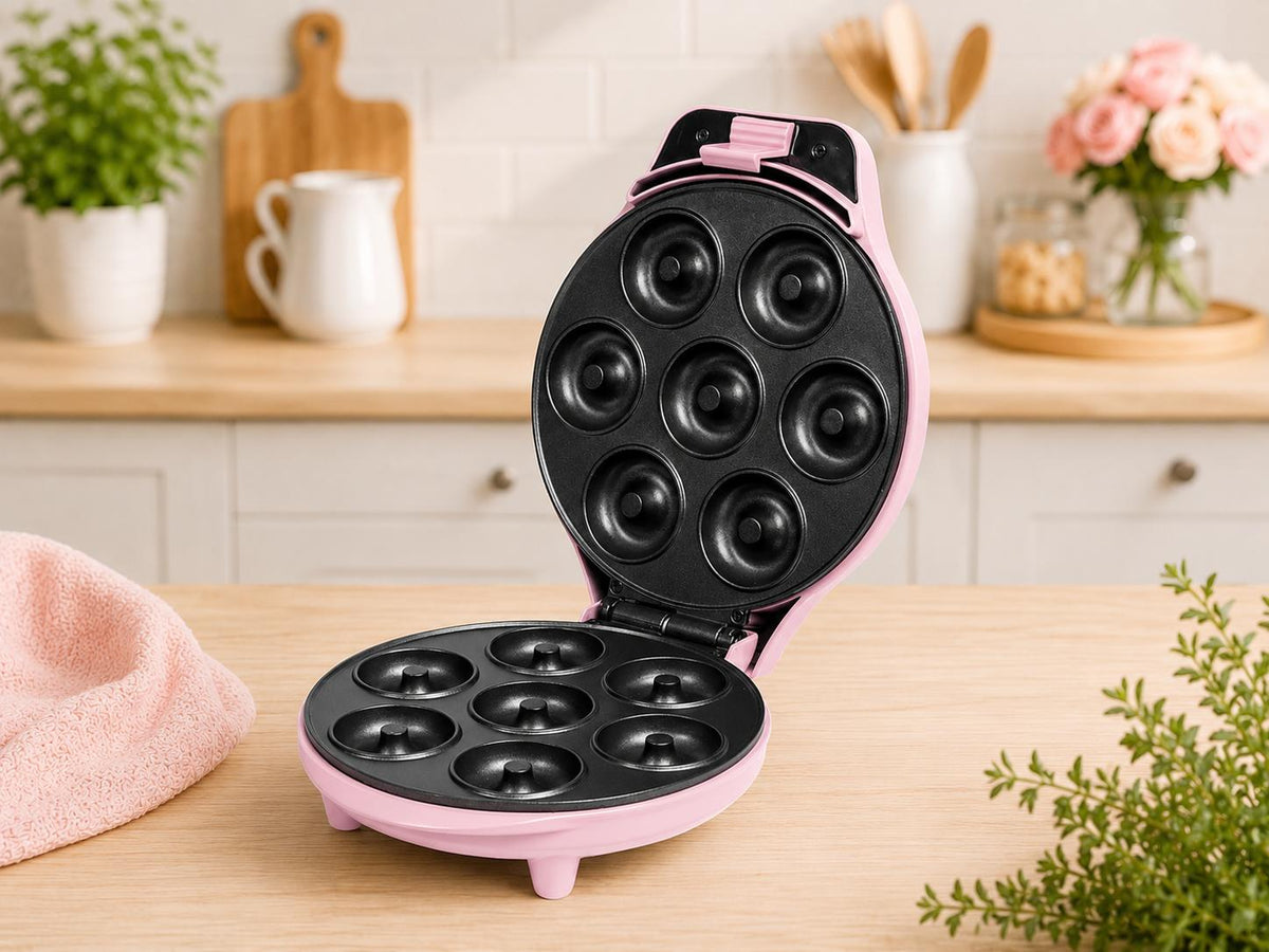 Bestron Mini Virtuļu panna, Rozā krāsa